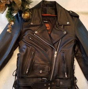 SOLD*NEW* Leather Biker Jacket